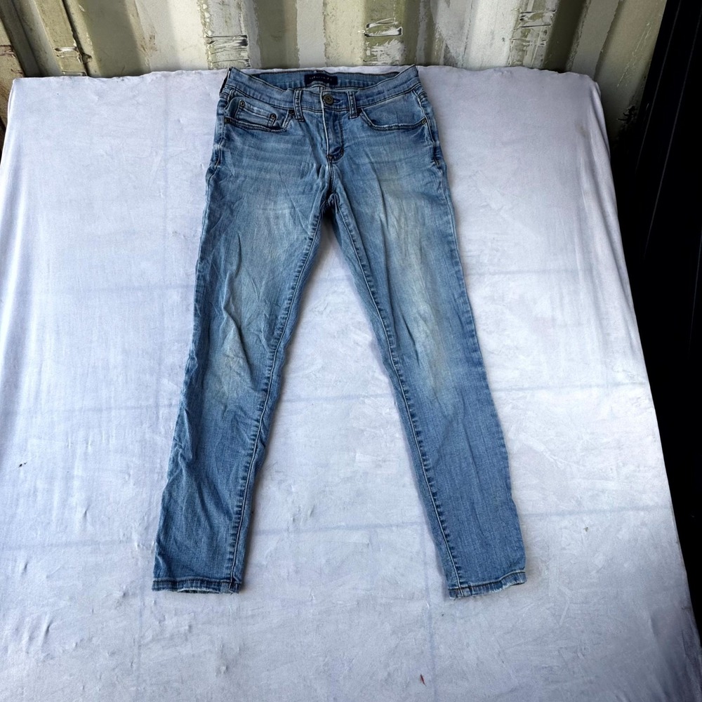 Aeropostale Jeans Women's 4 Blue Cotton Stretch Zip Fly 5 Pockets Skinny Leg